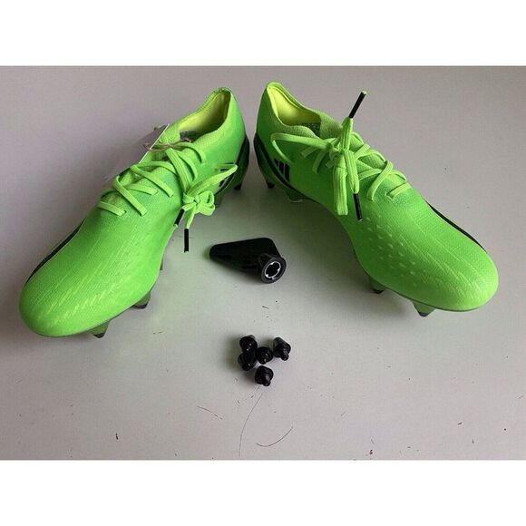 Adidas Speedportal.1 SG GW8440 Elit Green Soccer Cleats Data Pack Men's Sz 5 W 6 - Picture 14 of 14
